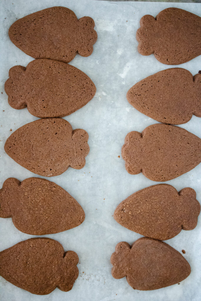 chocolate mocha cut out cookies