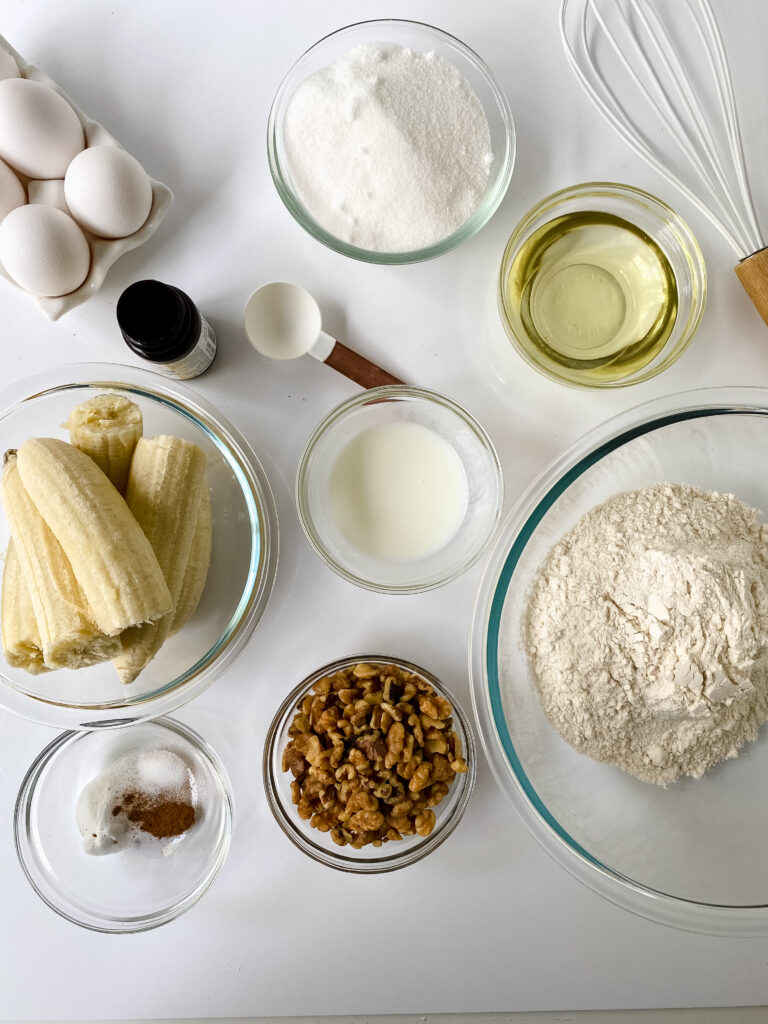 banana bread ingredients