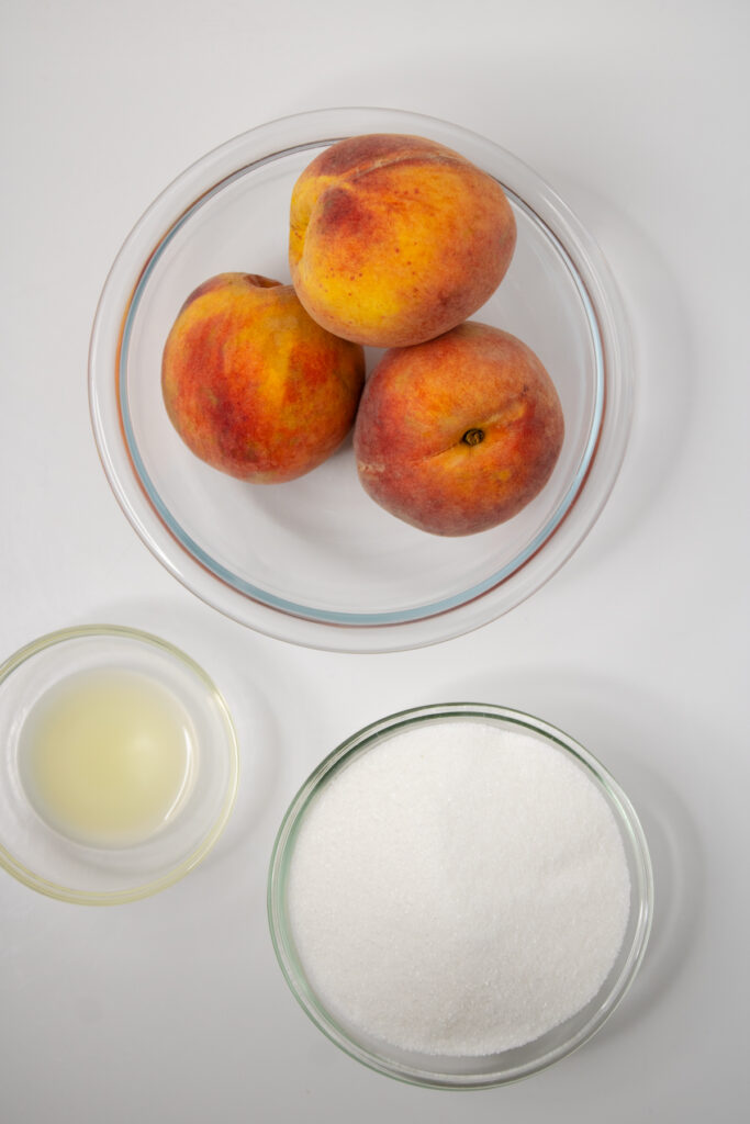 Peach Jam ingredients